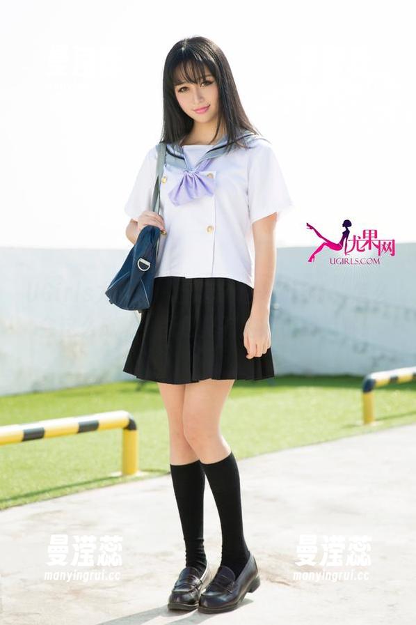 UGirls尤果网 - 全套制服+杨诺依，怎么会这么成功？图包里有她的小撇步哦！